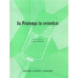 Partition AU PRINTEMPS TU REVIENDRAS Charles AZNAVOUR pdf
