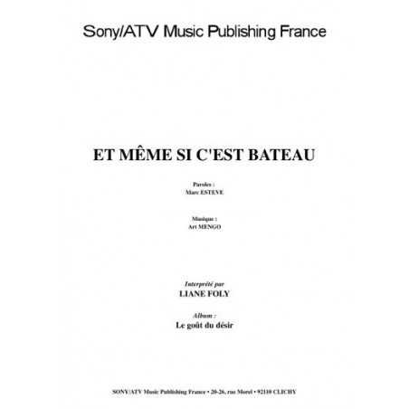 ET MÊME SI C'EST BATEAU