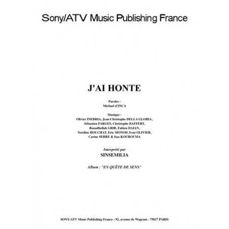 J'AI HONTE