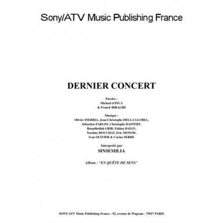 DERNIER CONCERT