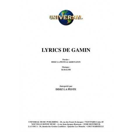 LYRICS DE GAMINS