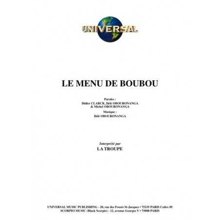 LE MENU DE BOUBOU