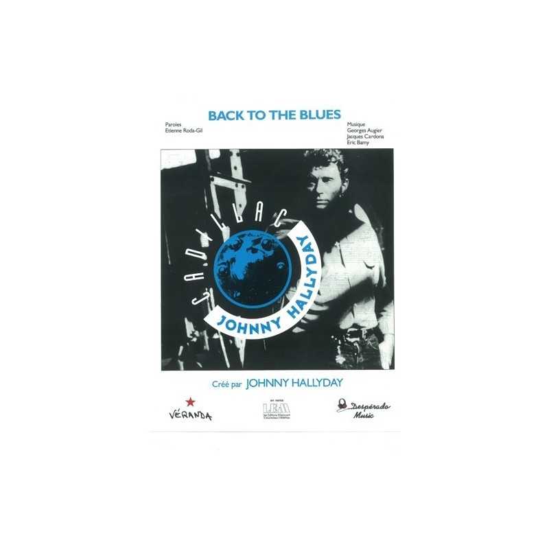 Sheet music BACK TO THE BLUES Johnny HALLYDAY