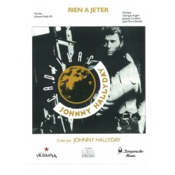 Partition RIEN À JETER Johnny HALLYDAY