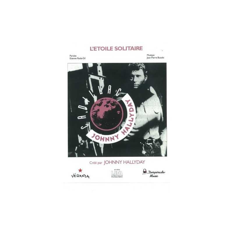 Sheet music L'ÉTOILE SOLITAIRE Johnny HALLYDAY