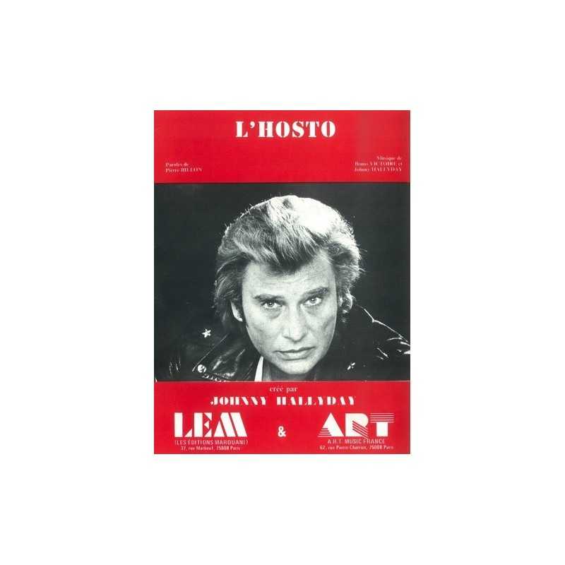 Sheet music L'HOSTO Johnny HALLYDAY PDF