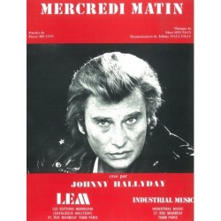 Sheet music MERCREDI MATIN Johnny HALLYDAY pdf