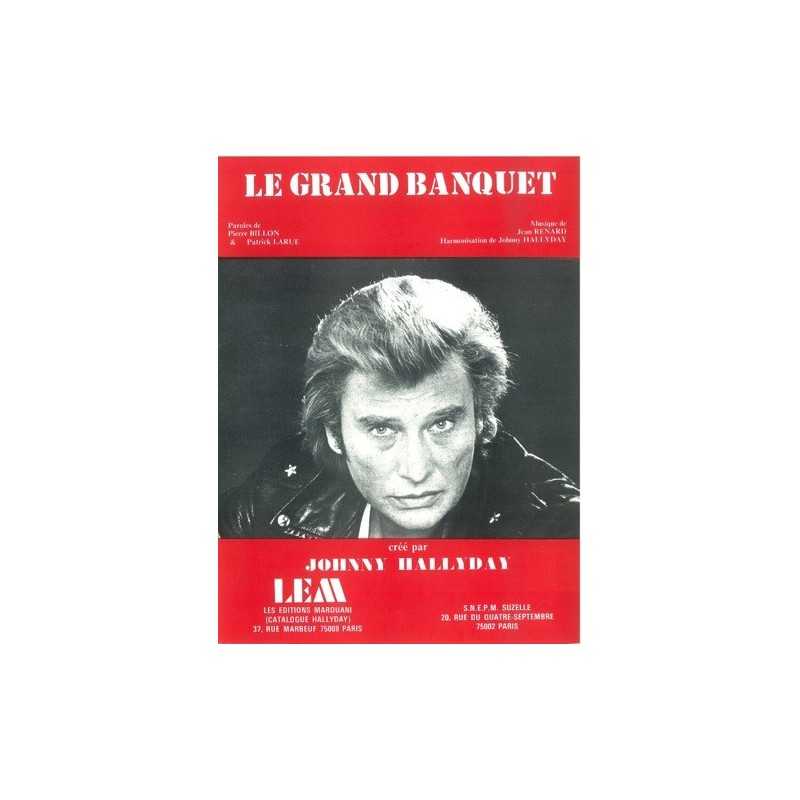 Sheet music LE GRAND BANQUET Johnny HALLYDAY pdf