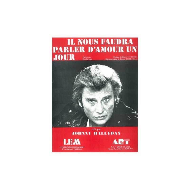 Partition IL NOUS FAUDRA PARLER D'AMOUR UN JOUR Johnny HALLYDAY pdf