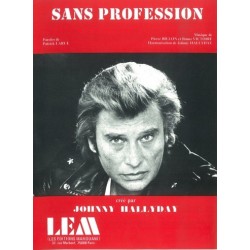 Sheet music SANS PROFESSION Johnny HALLYDAY pdf