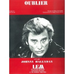 Sheet music OUBLIER Johnny HALLYDAY pdf