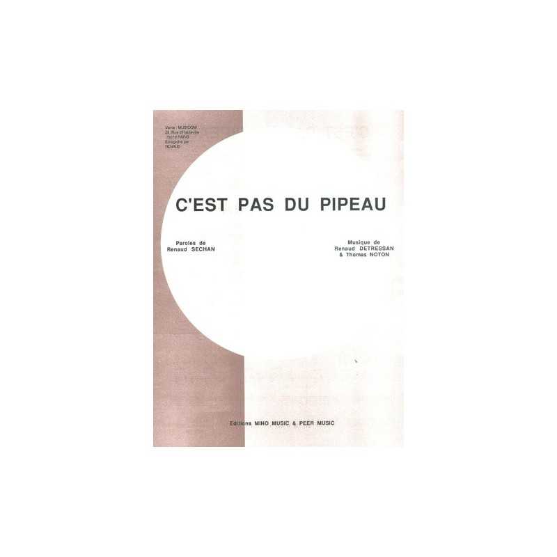 Partition C'EST PAS DU PIPEAU RENAUD pdf