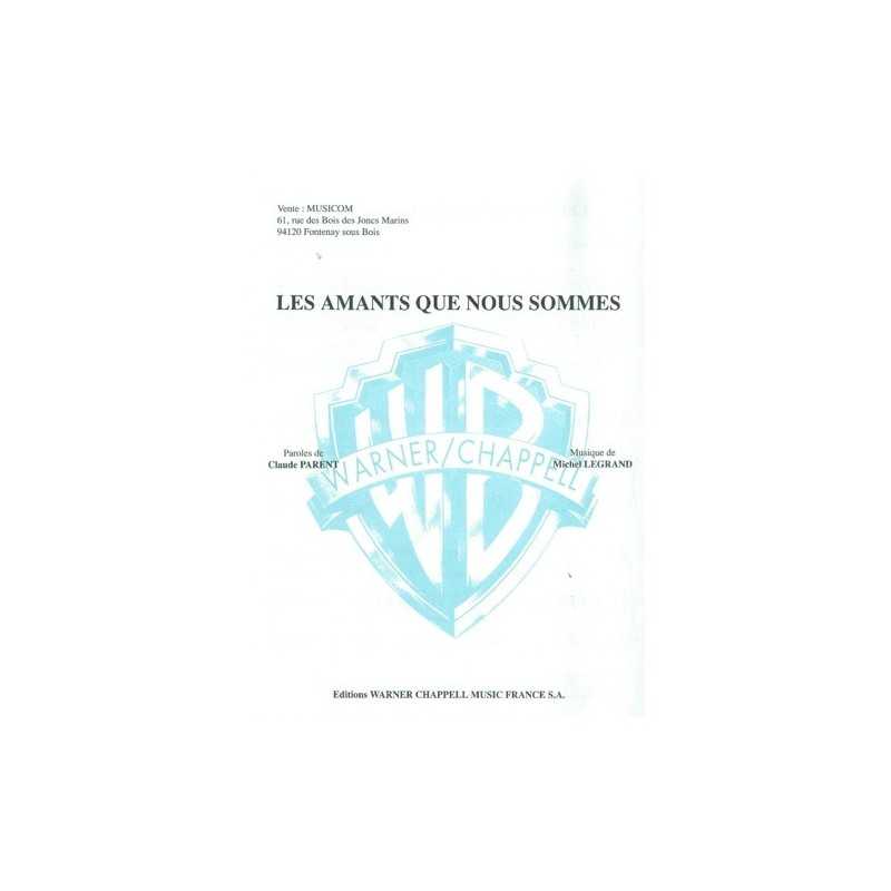 Partition LES AMANTS QUE NOUS SOMMES Michel LEGRAND