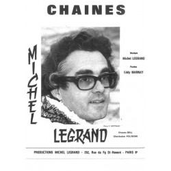 Sheet music CHAINES Michel LEGRAND