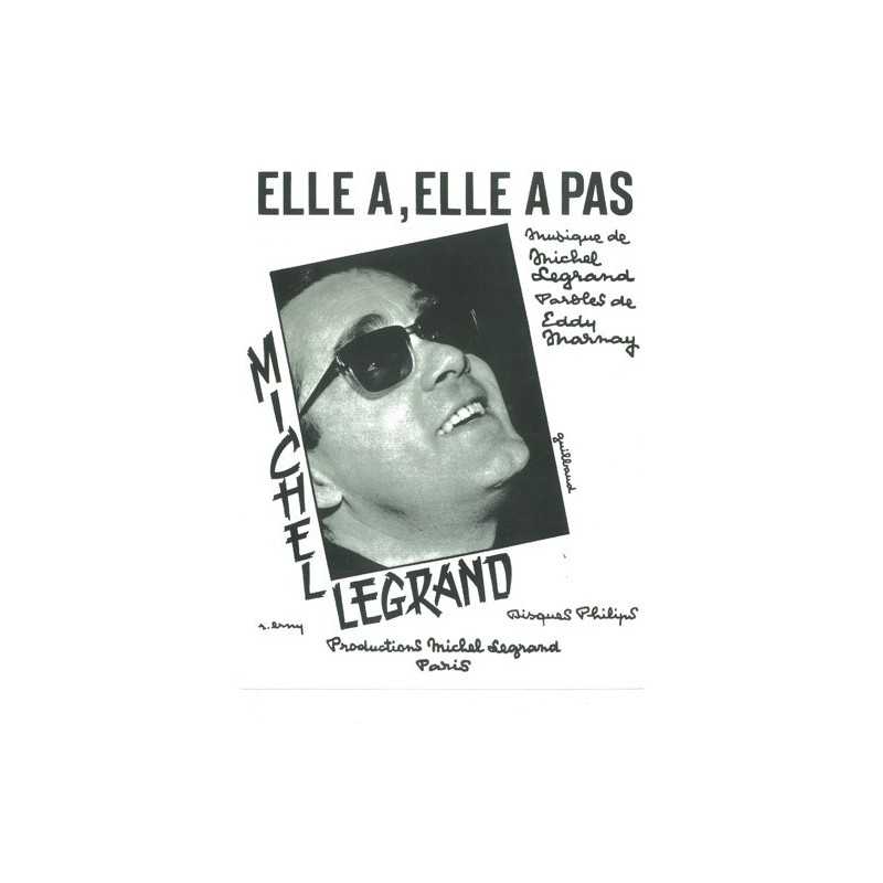 Partition ELLE A ELLE A PAS Michel LEGRAND PDF