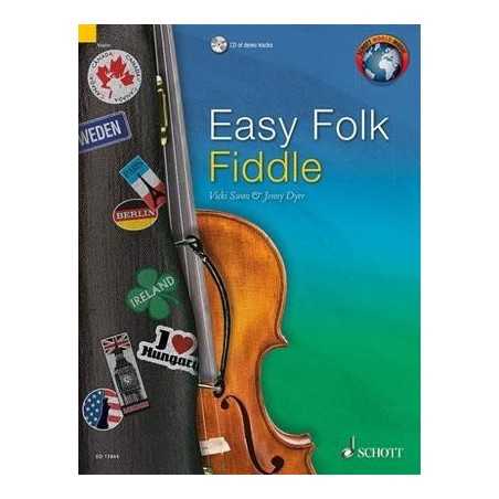 EASY FOLK FIDDLE (52 PIECES TRADITIONNELLES) (+CD) - VIOLON 