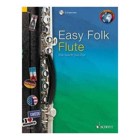EASY FOLK FLUTE (52 PIECES TRADITIONNELLES) (+CD) - FLUTE TRAVERSIERE 