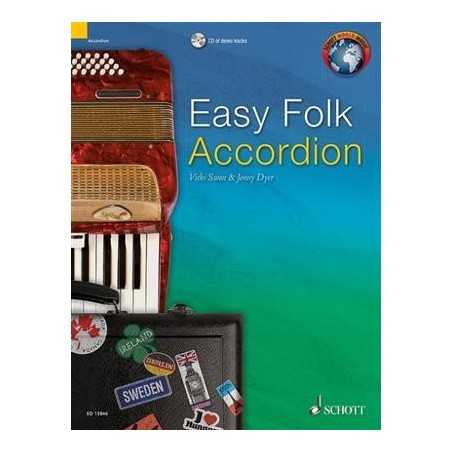 EASY FOLK ACCORDION (29 PIECES TRADITIONNELLES) (+CD) - ACCORDEON 