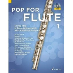 POP FOR FLUTE VOLUME 1 (+CD) - FLUTES TRAVERSIERES (1-2)