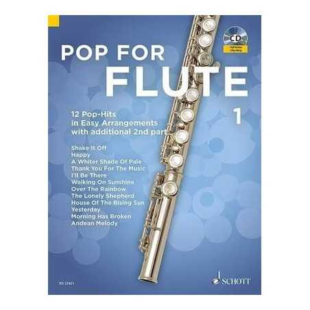 POP FOR FLUTE VOLUME 1 (+CD) - FLUTES TRAVERSIERES (1-2)