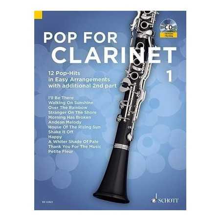 POP FOR CLARINET VOLUME 1 (+CD) - CLARINETTES (1-2) 