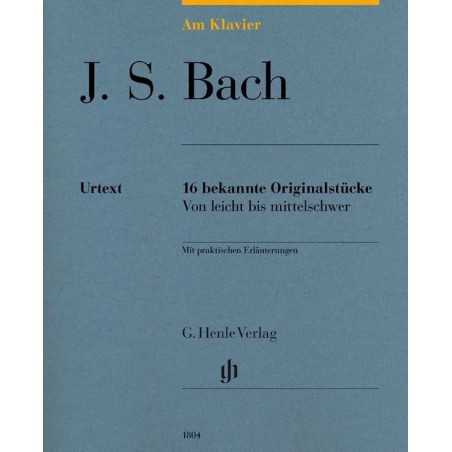 BACH JEAN SEBASTIEN - AM KLAVIER (16 PIECES ORIGINALES) - PIANO