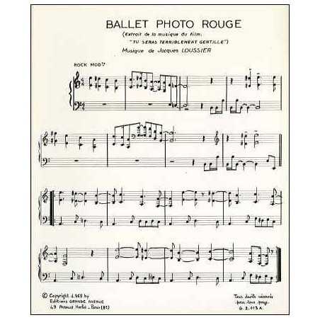 BALLET PHOTO ROUGE