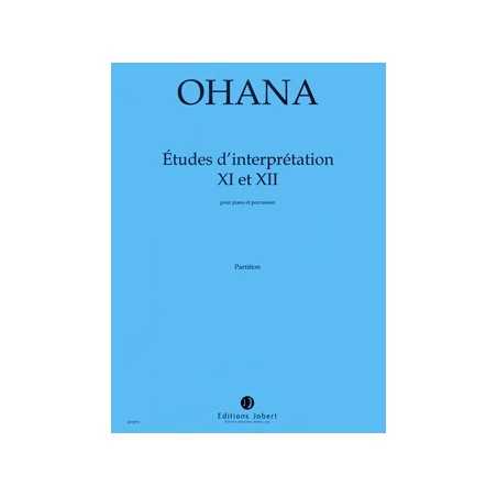 ETUDES D'INTERPRÉTATION N° 11 ET 12