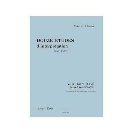 12 ÉTUDES D'INTERPRÉTATION VOL.1