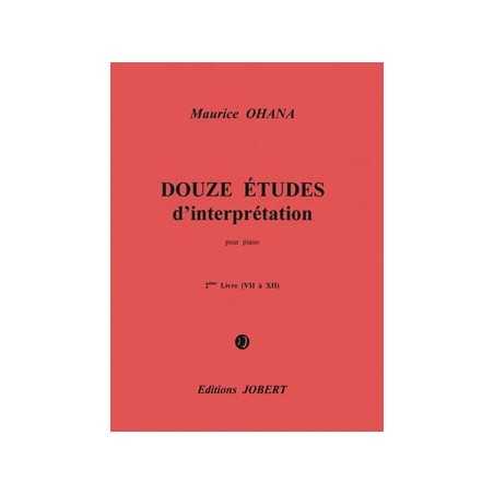 12 ÉTUDES D'INTERPRÉTATION VOL.2