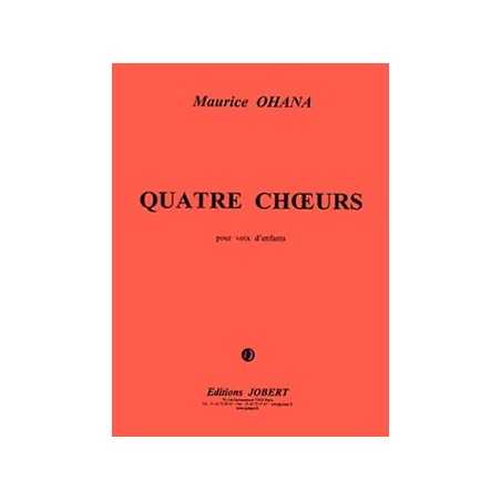 4 CHOEURS POUR VOIX D'ENFANTS
