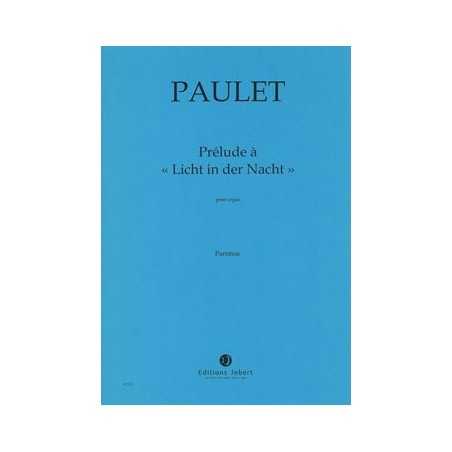 PRÉLUDE À ''LICHT IN DER NACHT''