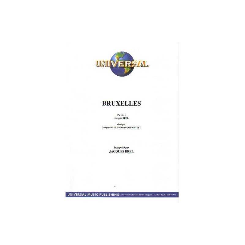 Sheet music BRUXELLES Jacques BREL pdf