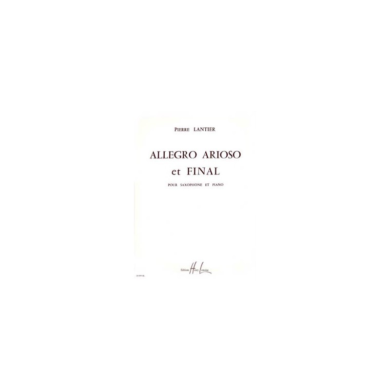 ALLEGRO ARIOSO ET FINAL Pierre LANTIER