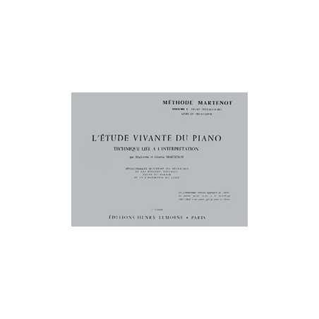 ETUDE VIVANTE 1 - PRÉPARATOIRE MAÎTRE