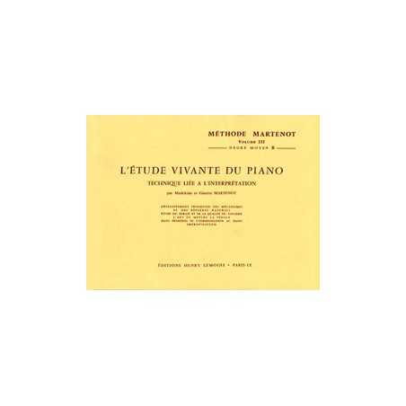 ETUDE VIVANTE 3 - MOYEN B
