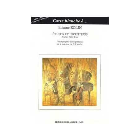 ETUDES ET INVENTIONS