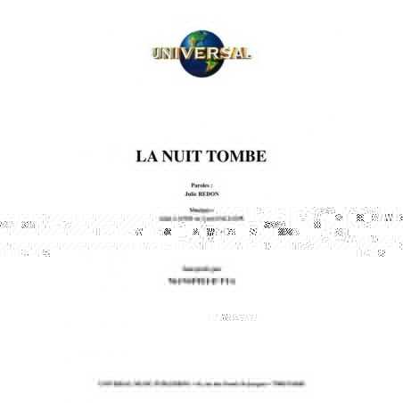 LA NUIT TOMBE