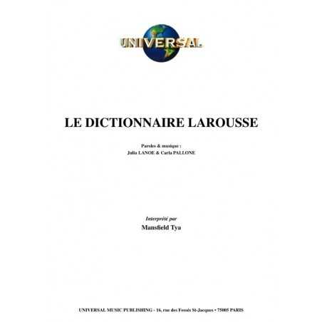 LE DICTIONNAIRE LAROUSSE