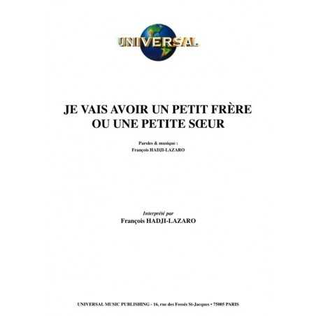 JE VAIS AVOIR UN PETIT FRÈRE OU UNE PETITE SŒUR