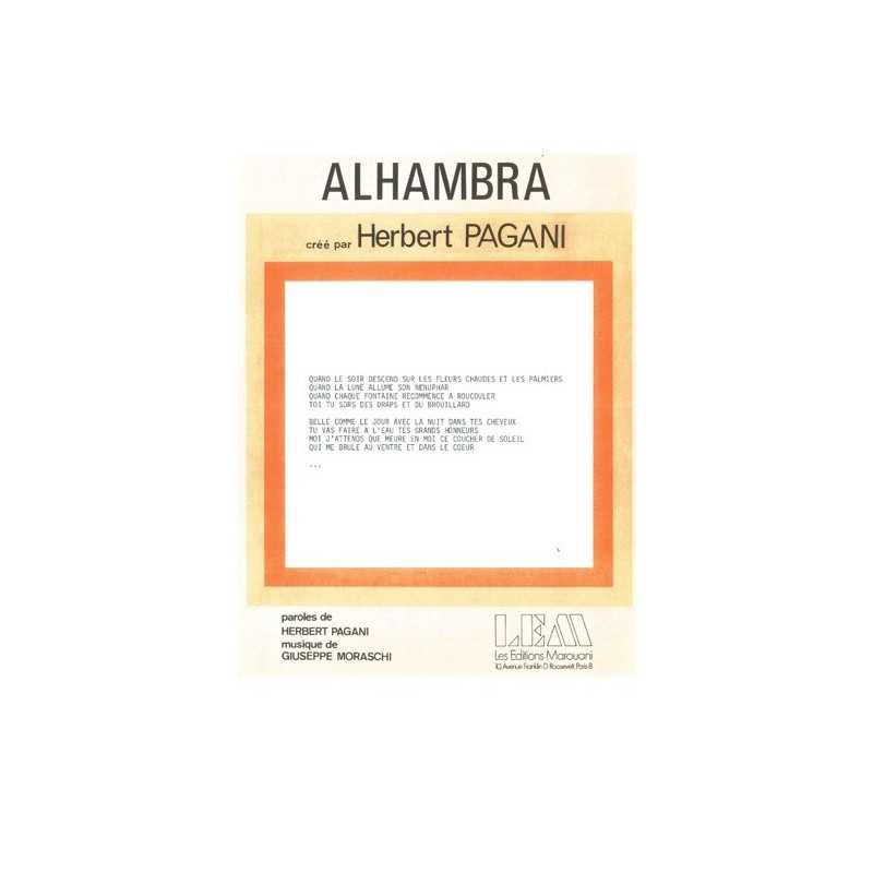 Sheet music ALHAMBRA Herbert PAGANI pdf