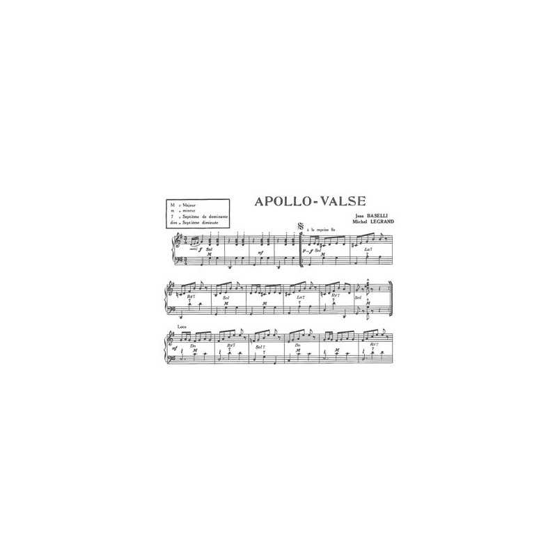 Sheet music APOLLO VALSE Joss BASELLI PDF