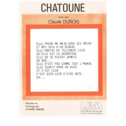 Sheet music CHATOUNE Claude DUBOIS PDF