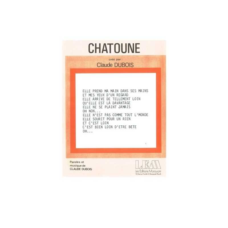 Sheet music CHATOUNE Claude DUBOIS PDF