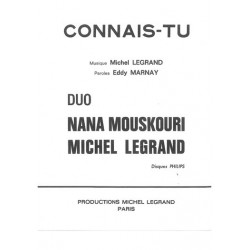 Partition CONNAIS-TU Nana MOUSKOURI