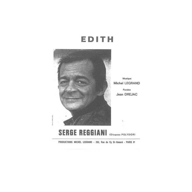Sheet music EDITH Serge REGGIANI PDF