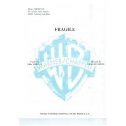 Partition FRAGILE Michel LEGRAND