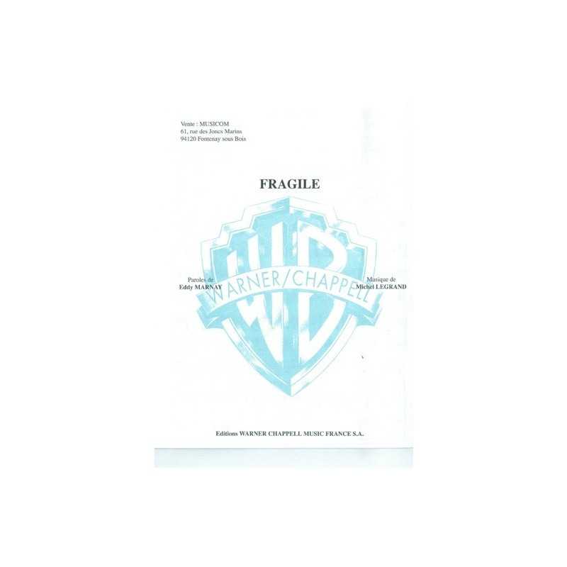 Partition FRAGILE Michel LEGRAND