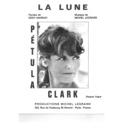 Sheet music LA LUNE Petula CLARK