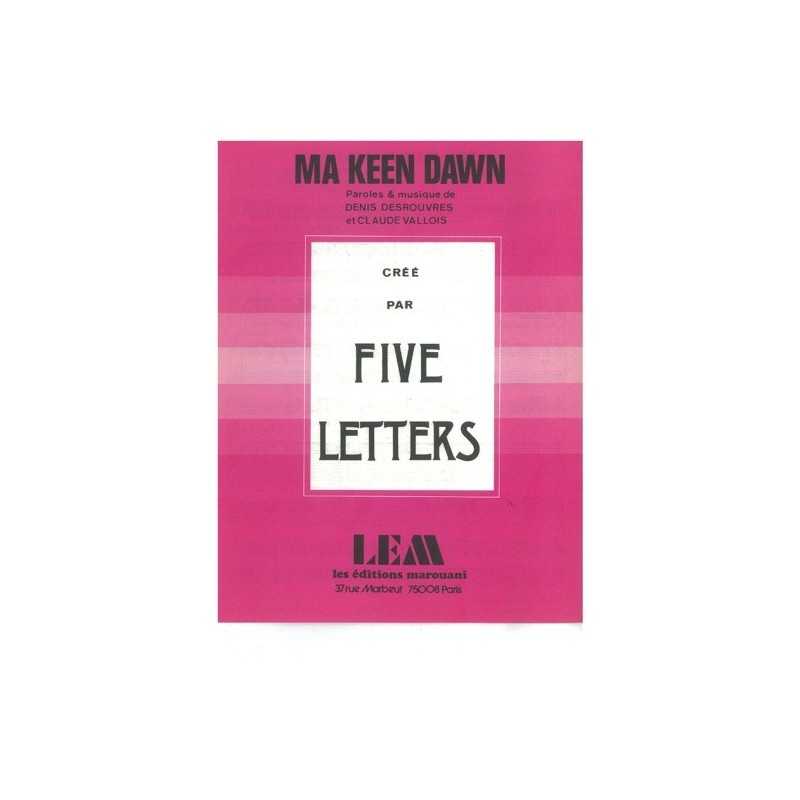 Partition MA KEEN DAWN Five Letters PDF